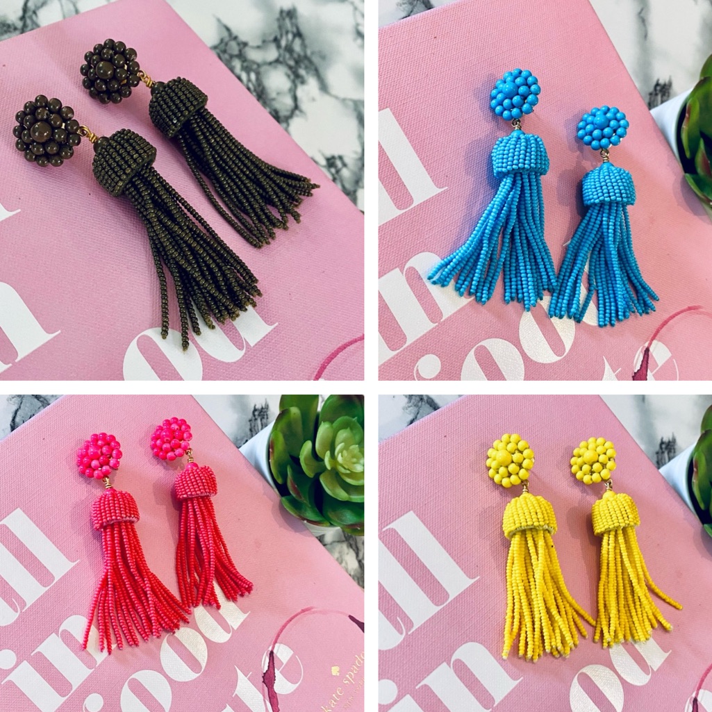 Lisi Lerch Beaded Tassel Earrings Set